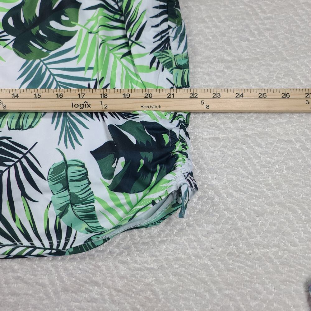 Reel Legends Jungle Leaves Skort tie sides Size XL Fishing Boating Gorpcore UPF - Picture 5 of 10